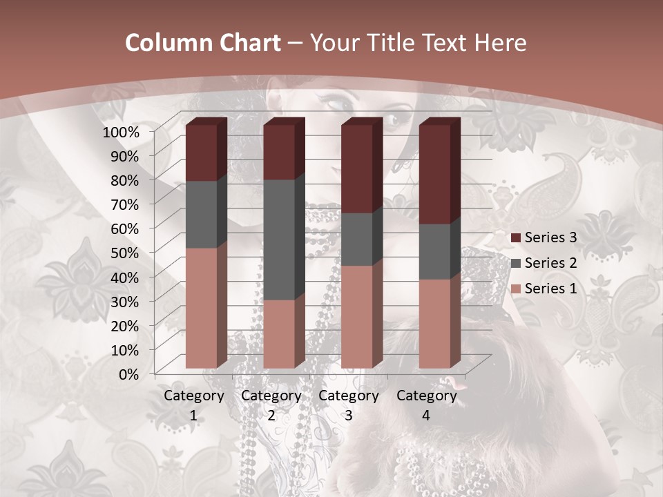 Glamour Texture Vogue PowerPoint Template