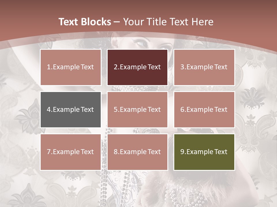 Glamour Texture Vogue PowerPoint Template