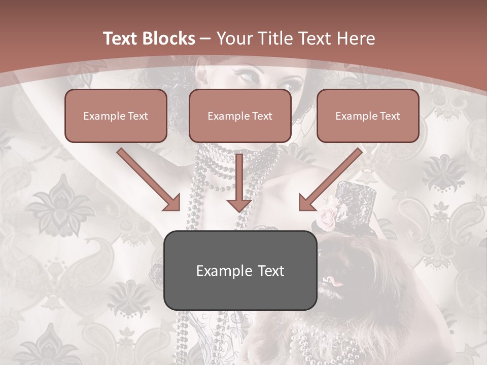 Glamour Texture Vogue PowerPoint Template