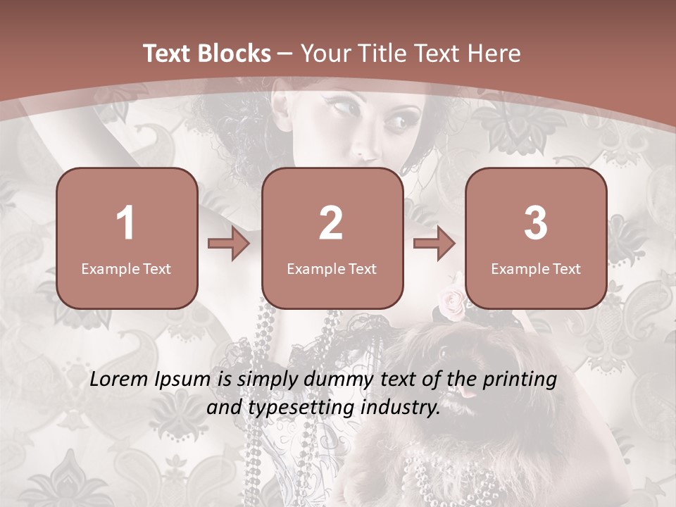 Glamour Texture Vogue PowerPoint Template