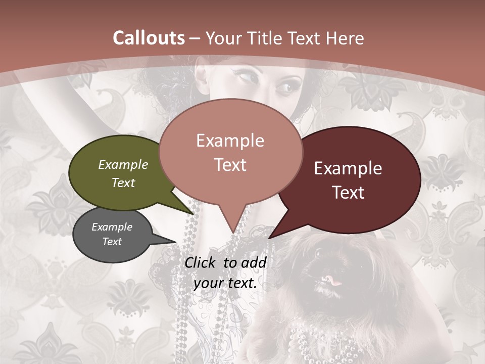 Glamour Texture Vogue PowerPoint Template