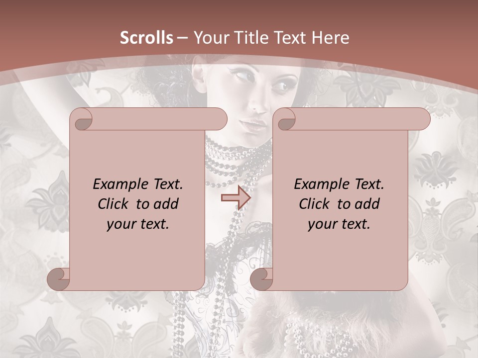 Glamour Texture Vogue PowerPoint Template