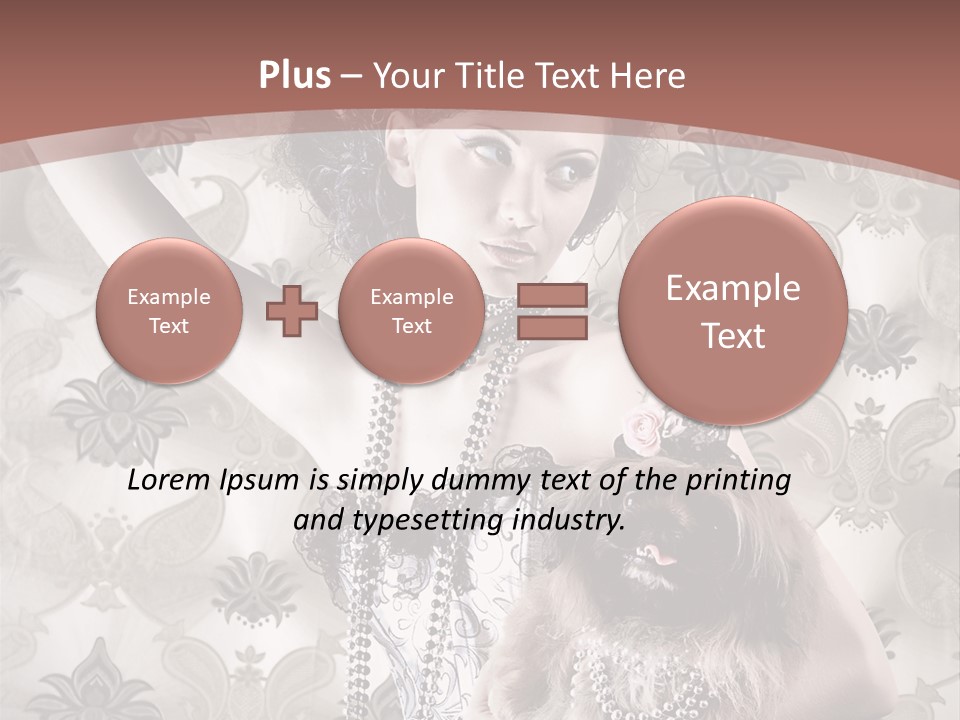 Glamour Texture Vogue PowerPoint Template