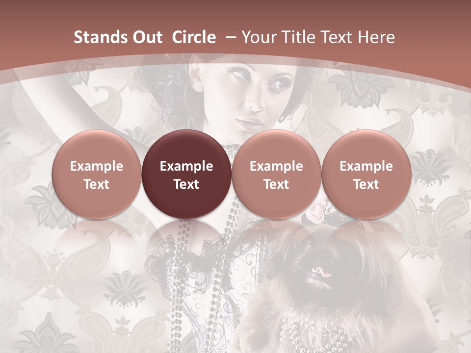 Glamour Texture Vogue PowerPoint Template