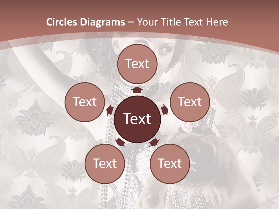 Glamour Texture Vogue PowerPoint Template