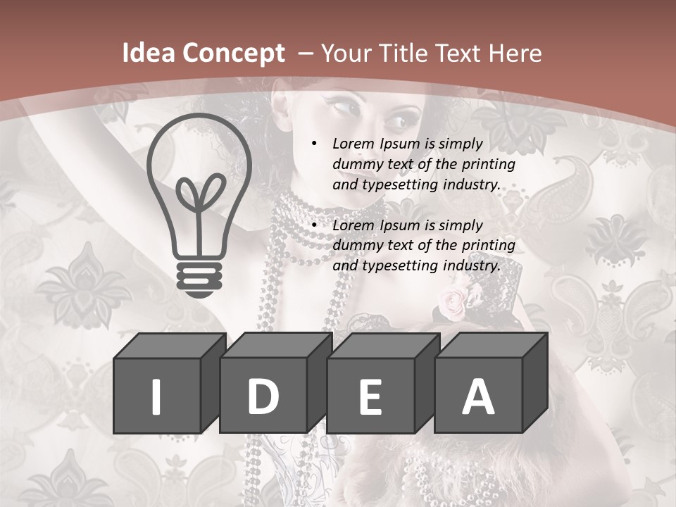 Glamour Texture Vogue PowerPoint Template