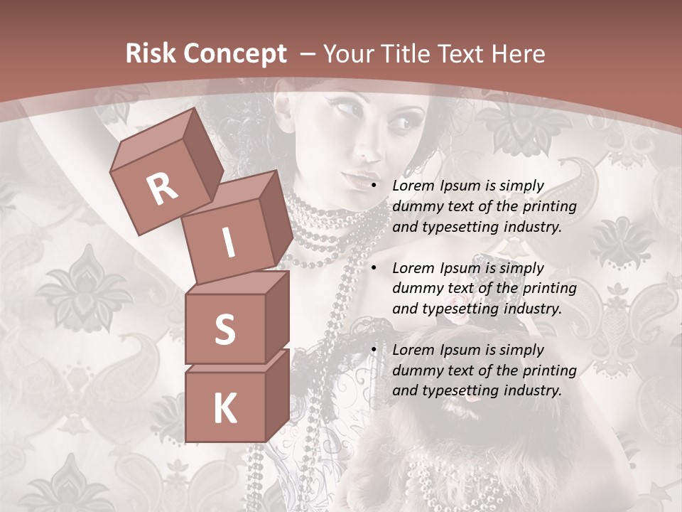 Glamour Texture Vogue PowerPoint Template