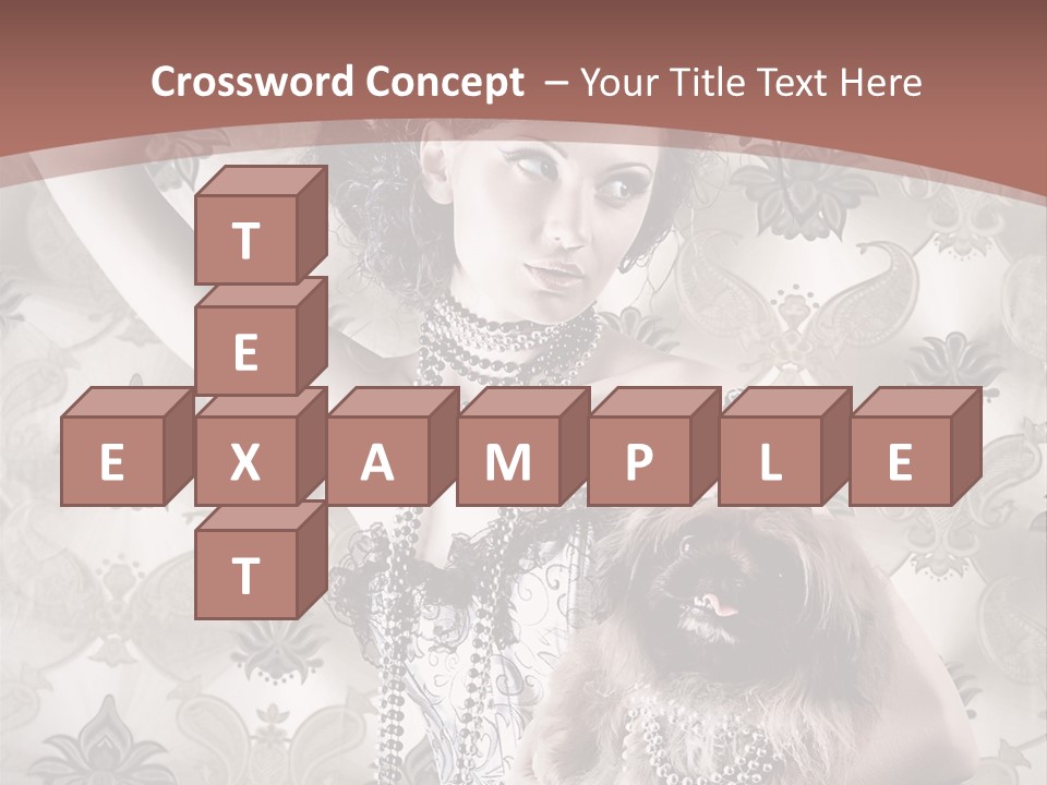 Glamour Texture Vogue PowerPoint Template