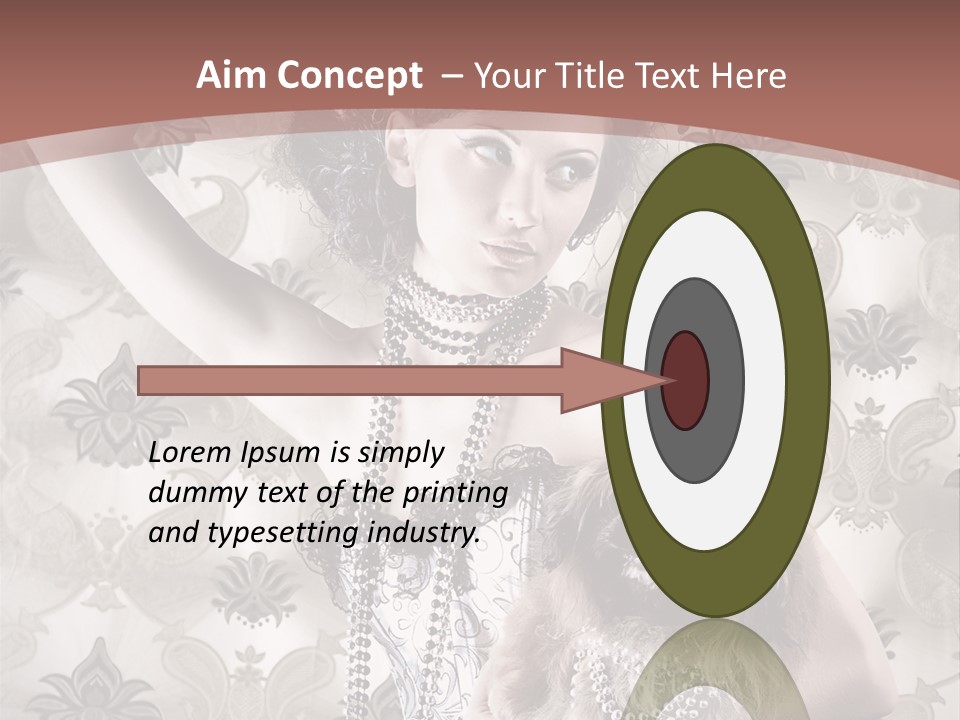 Glamour Texture Vogue PowerPoint Template