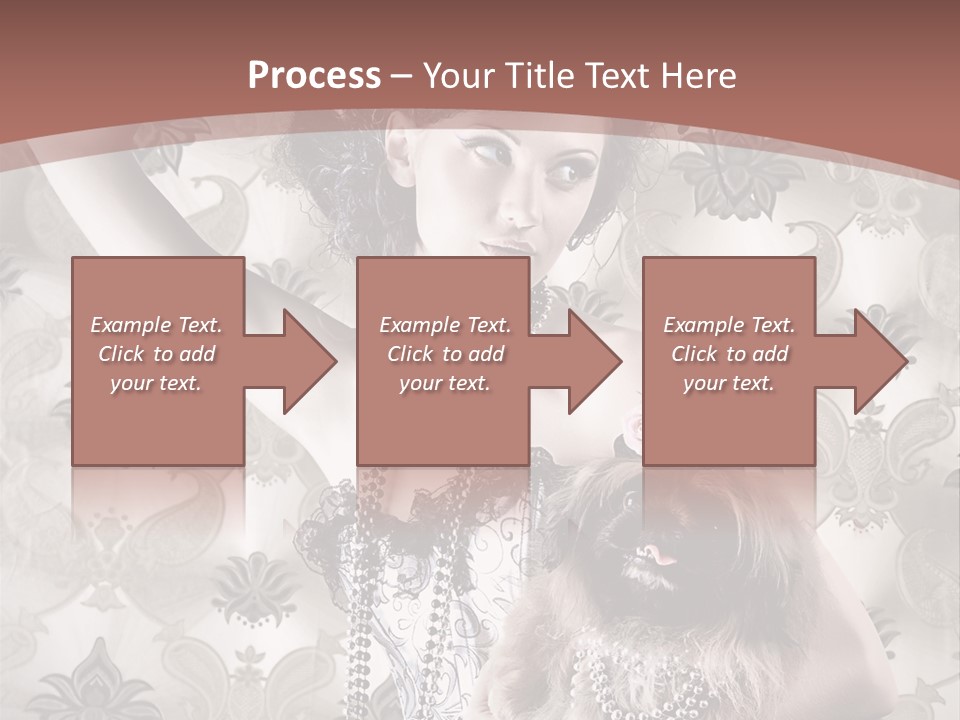 Glamour Texture Vogue PowerPoint Template
