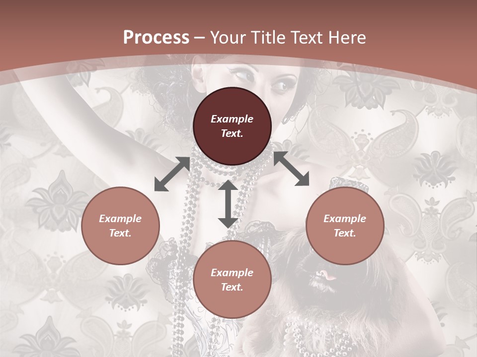 Glamour Texture Vogue PowerPoint Template