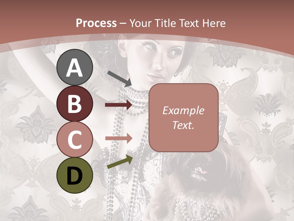 Glamour Texture Vogue PowerPoint Template