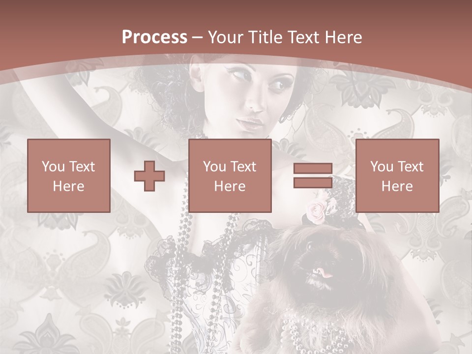 Glamour Texture Vogue PowerPoint Template