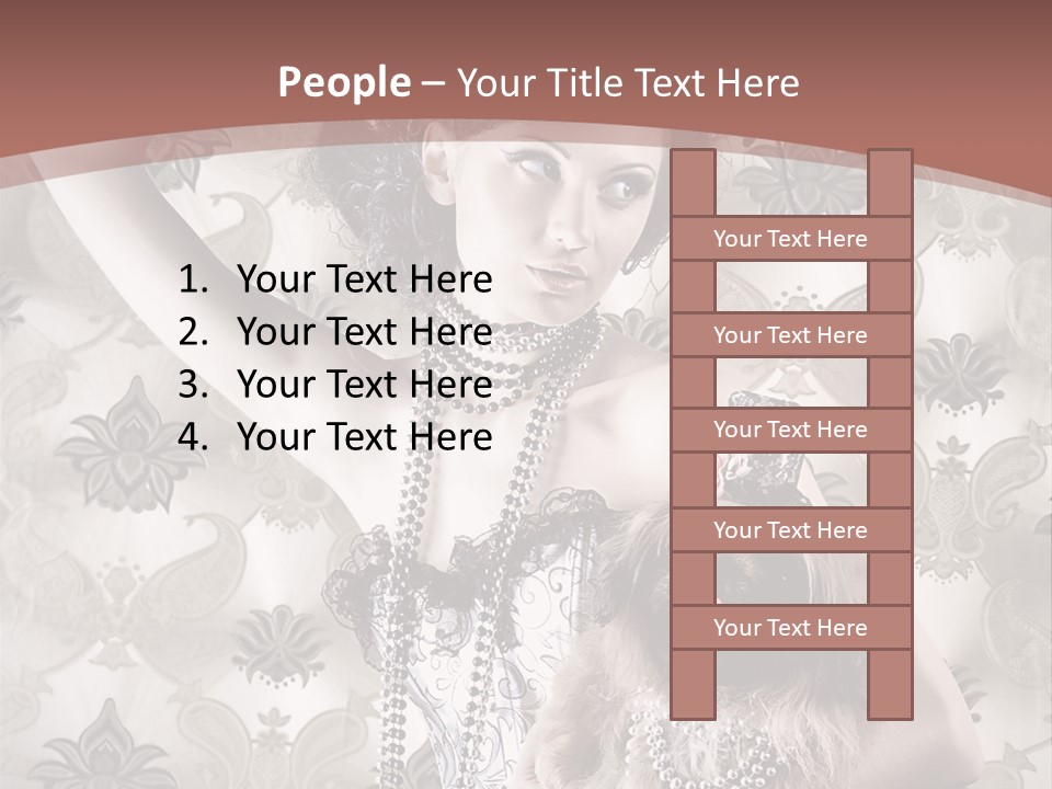 Glamour Texture Vogue PowerPoint Template