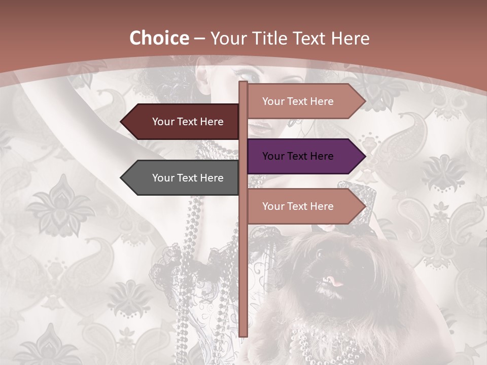 Glamour Texture Vogue PowerPoint Template