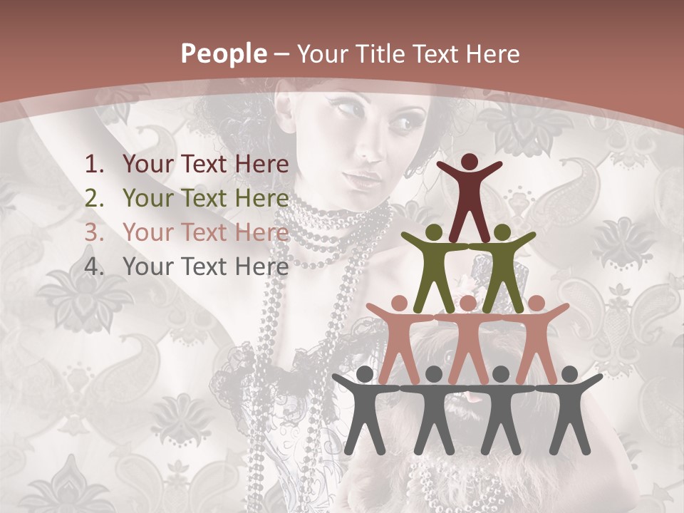 Glamour Texture Vogue PowerPoint Template