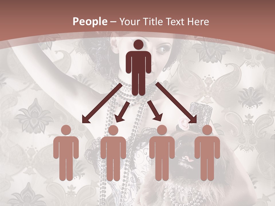 Glamour Texture Vogue PowerPoint Template