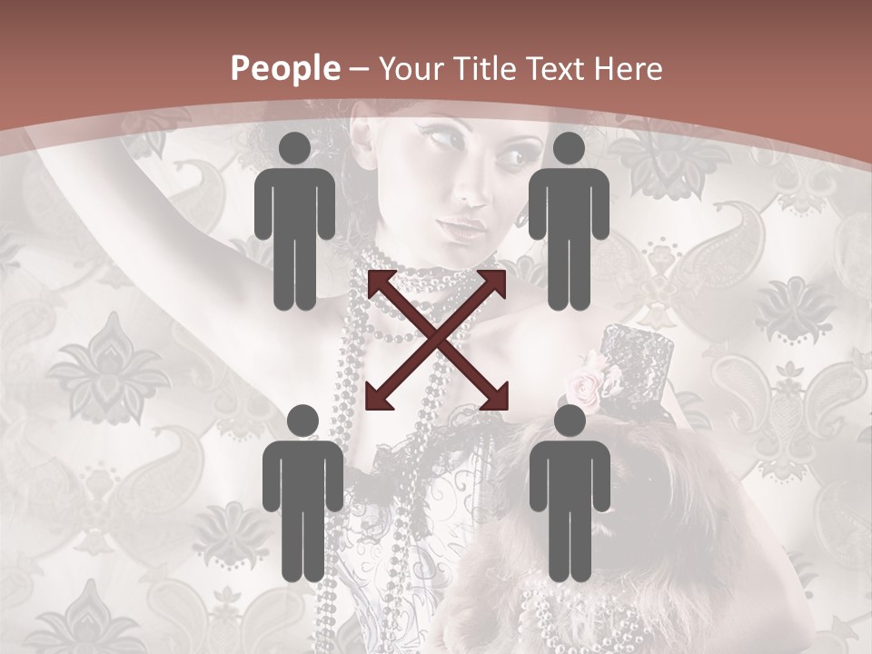 Glamour Texture Vogue PowerPoint Template