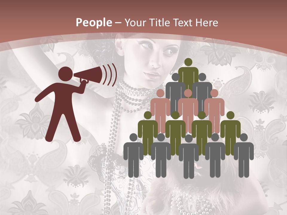 Glamour Texture Vogue PowerPoint Template