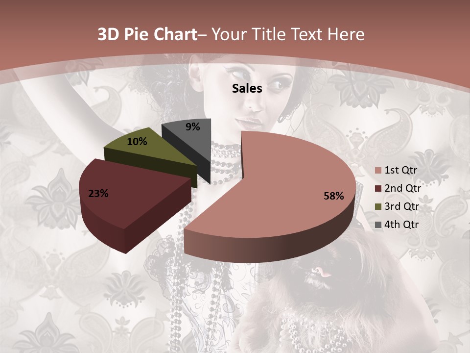 Glamour Texture Vogue PowerPoint Template