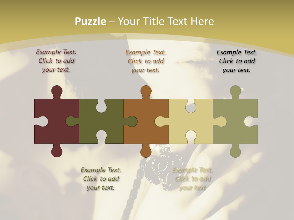 Glamour Net Portrait PowerPoint Template