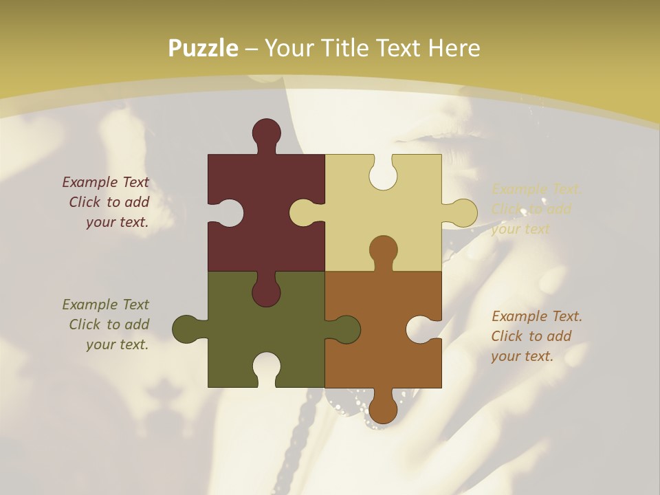 Glamour Net Portrait PowerPoint Template