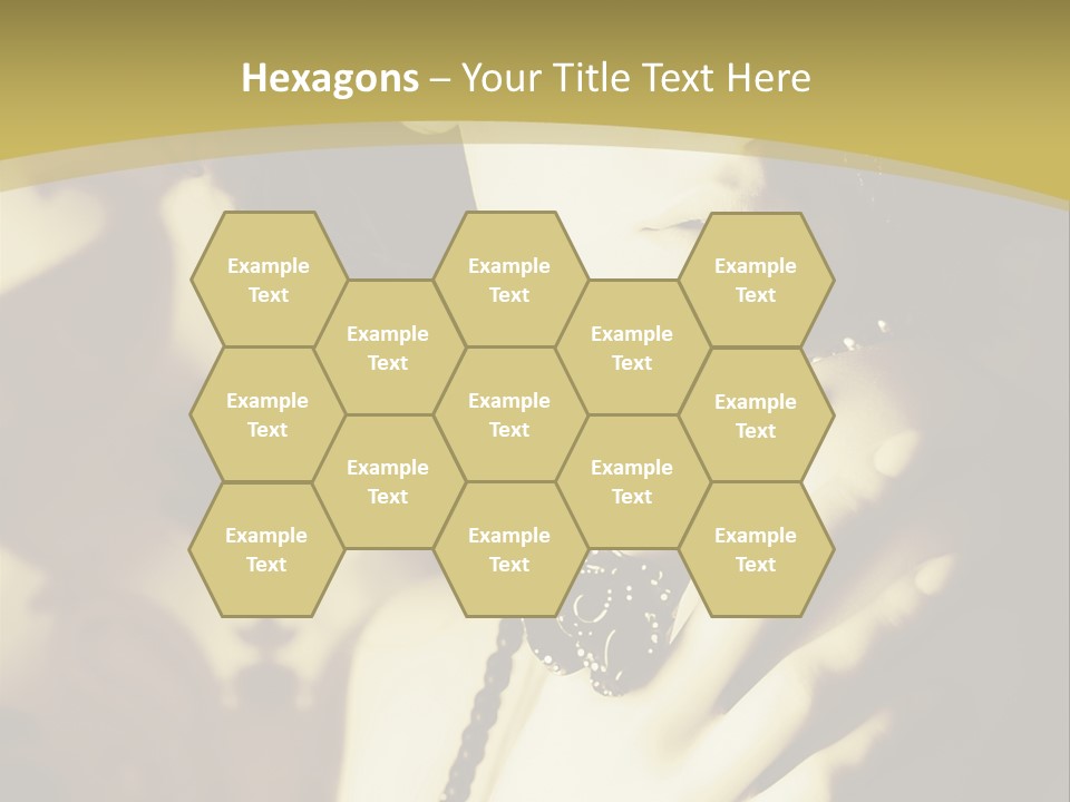 Glamour Net Portrait PowerPoint Template