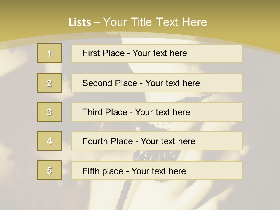 Glamour Net Portrait PowerPoint Template