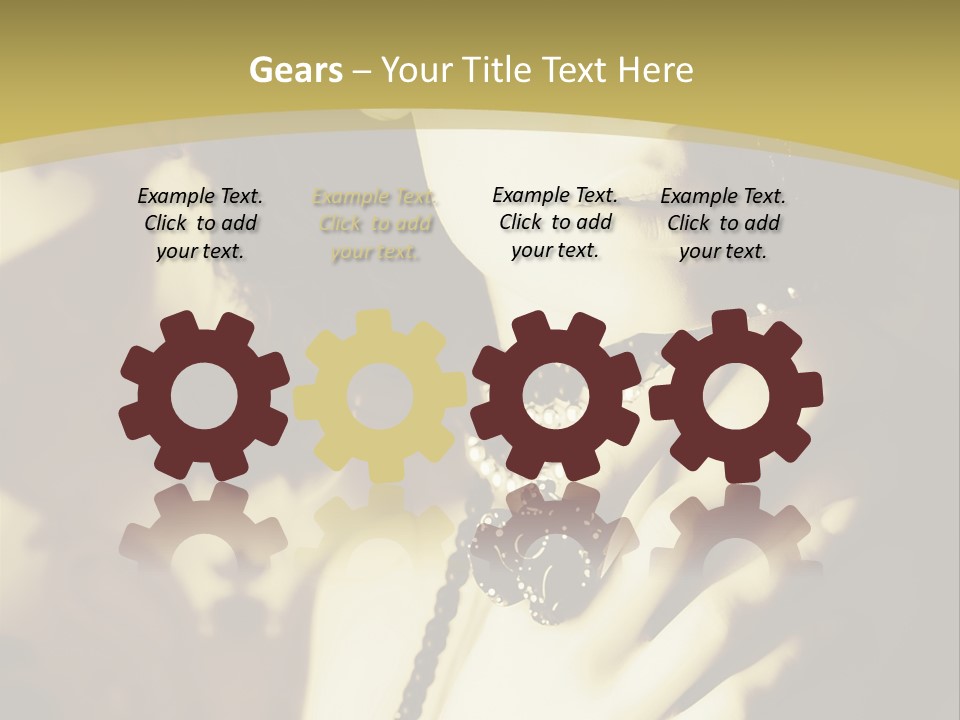 Glamour Net Portrait PowerPoint Template