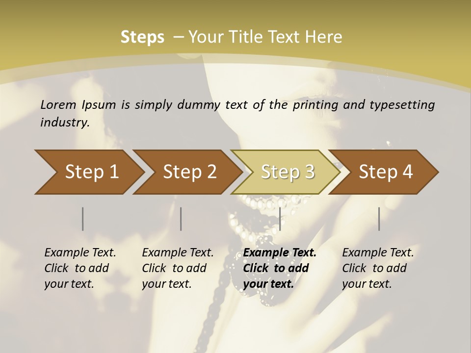 Glamour Net Portrait PowerPoint Template