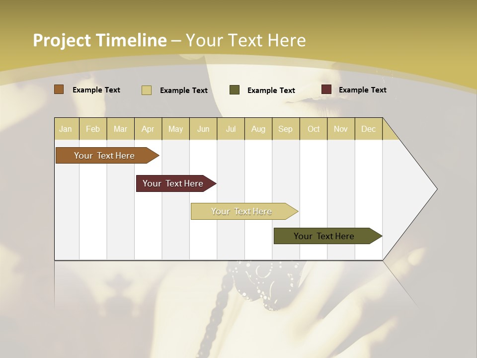 Glamour Net Portrait PowerPoint Template