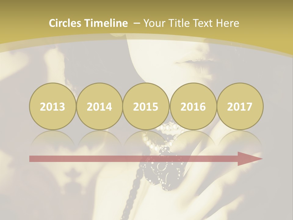 Glamour Net Portrait PowerPoint Template