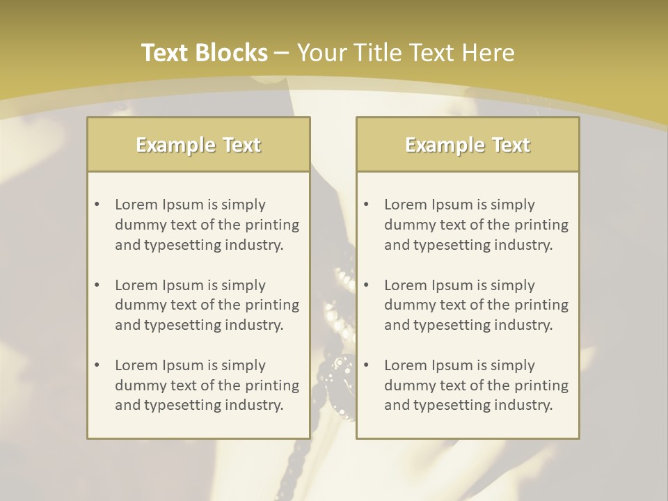 Glamour Net Portrait PowerPoint Template