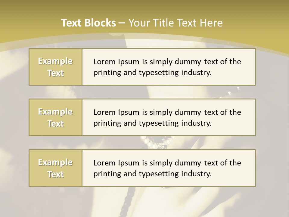 Glamour Net Portrait PowerPoint Template