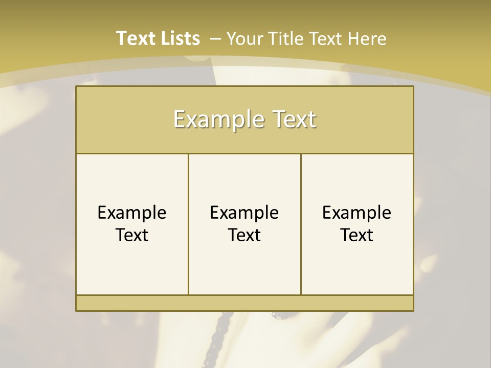 Glamour Net Portrait PowerPoint Template