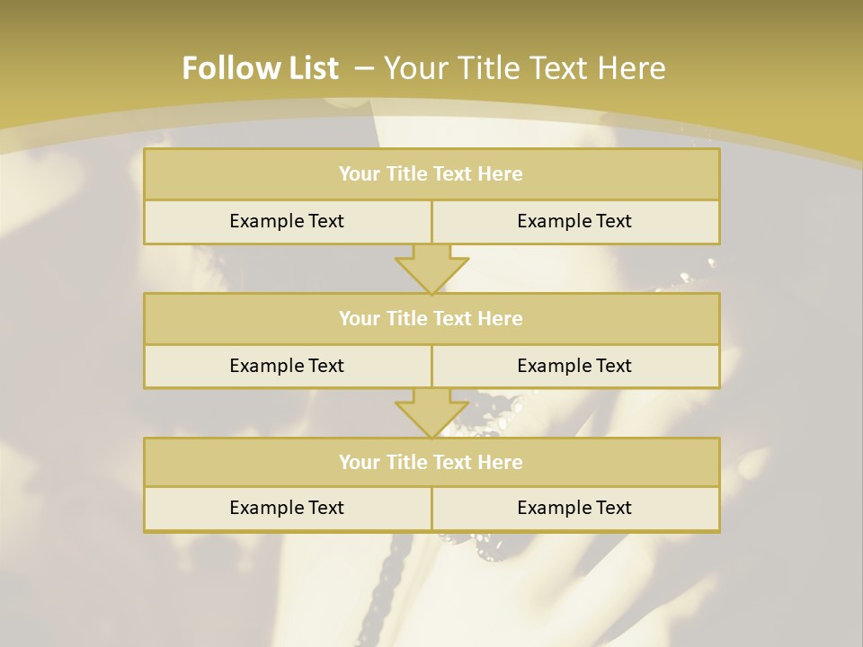 Glamour Net Portrait PowerPoint Template