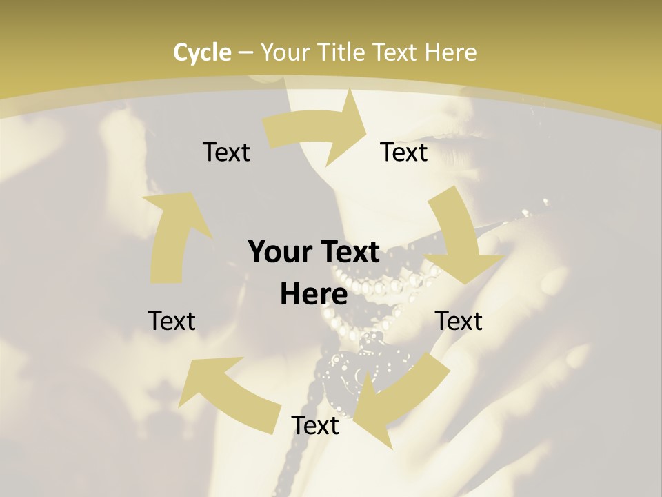 Glamour Net Portrait PowerPoint Template