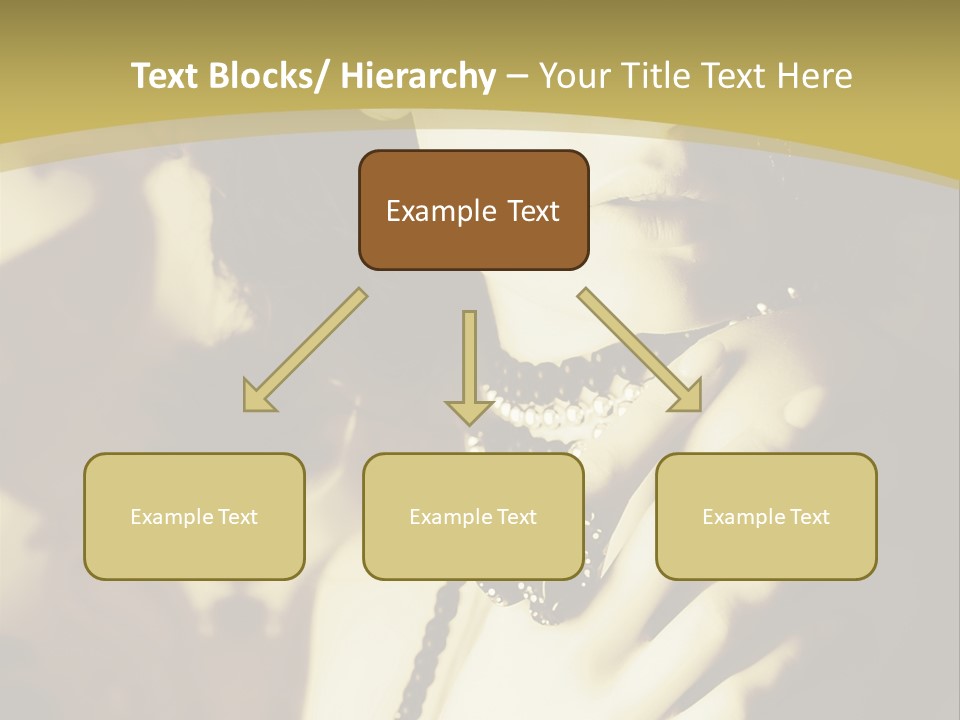 Glamour Net Portrait PowerPoint Template