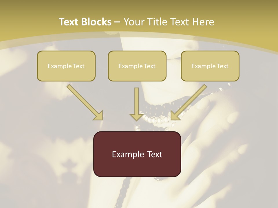 Glamour Net Portrait PowerPoint Template