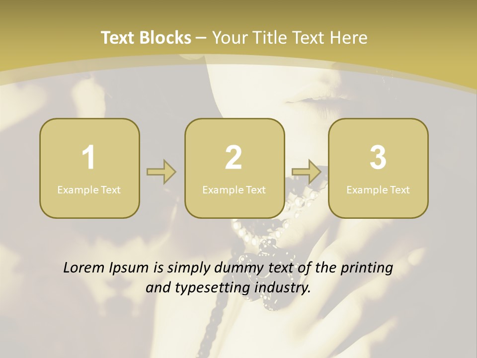 Glamour Net Portrait PowerPoint Template