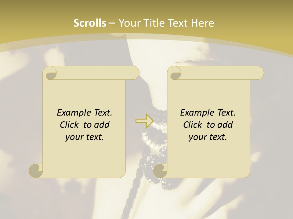 Glamour Net Portrait PowerPoint Template