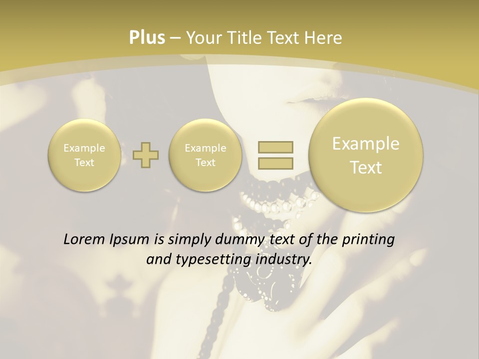 Glamour Net Portrait PowerPoint Template