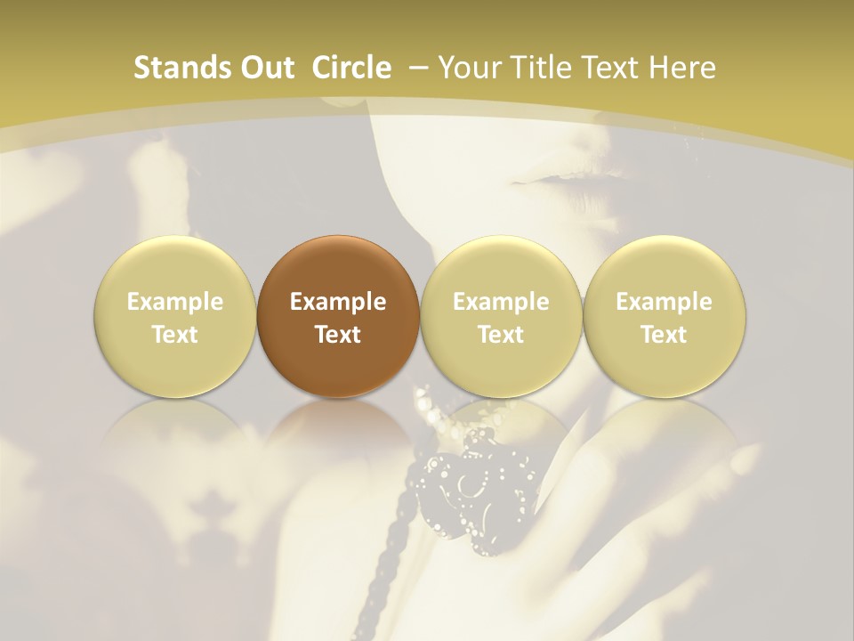 Glamour Net Portrait PowerPoint Template