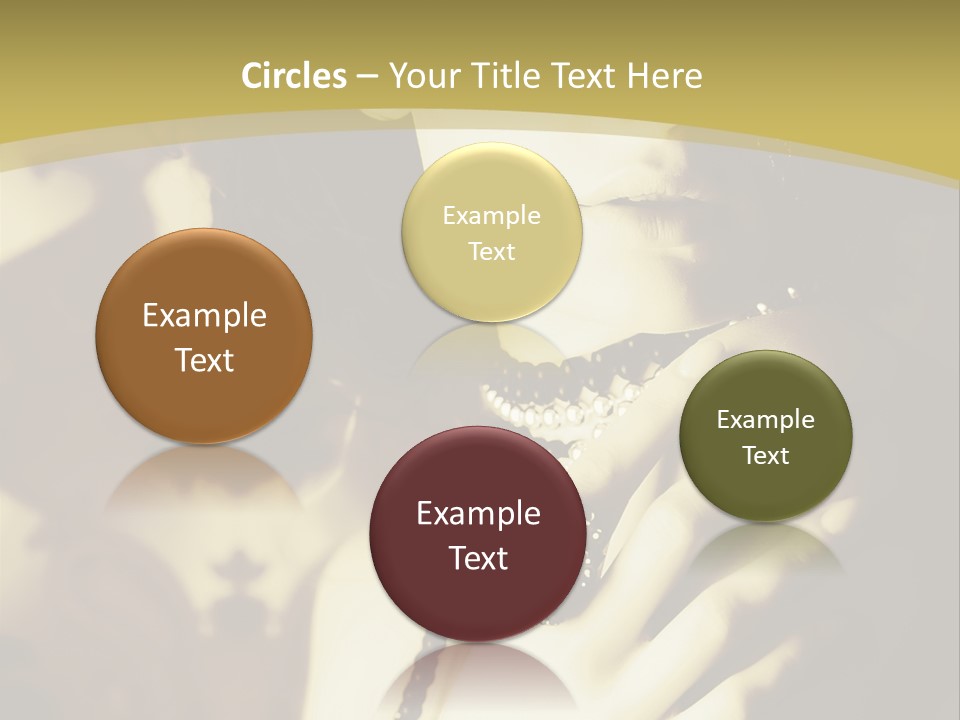 Glamour Net Portrait PowerPoint Template