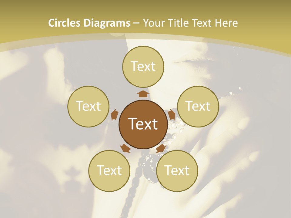 Glamour Net Portrait PowerPoint Template