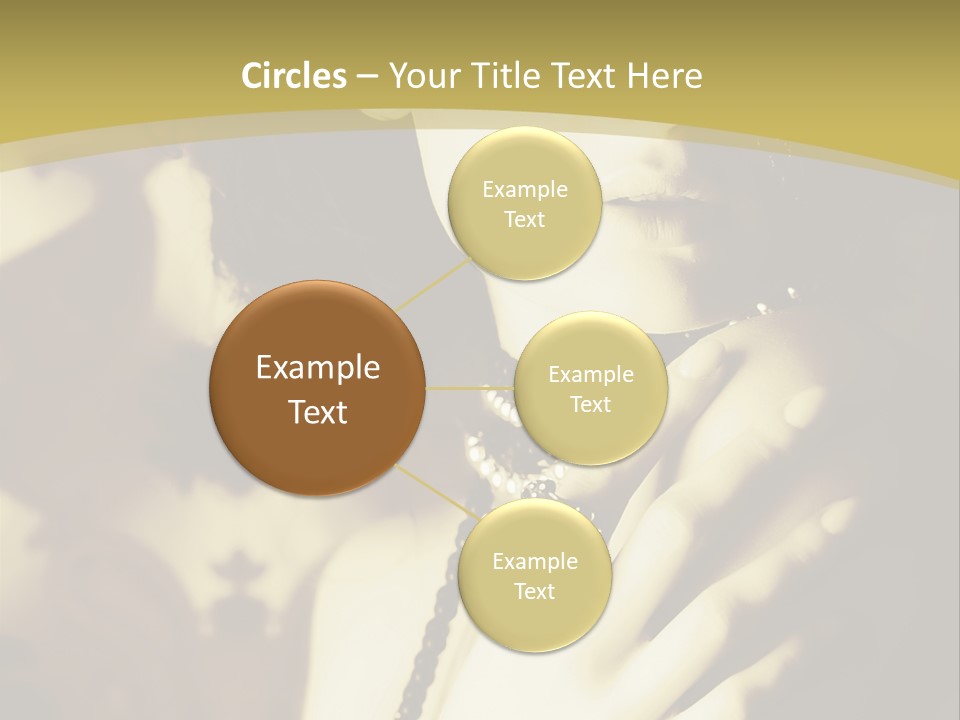 Glamour Net Portrait PowerPoint Template