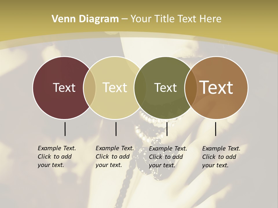 Glamour Net Portrait PowerPoint Template