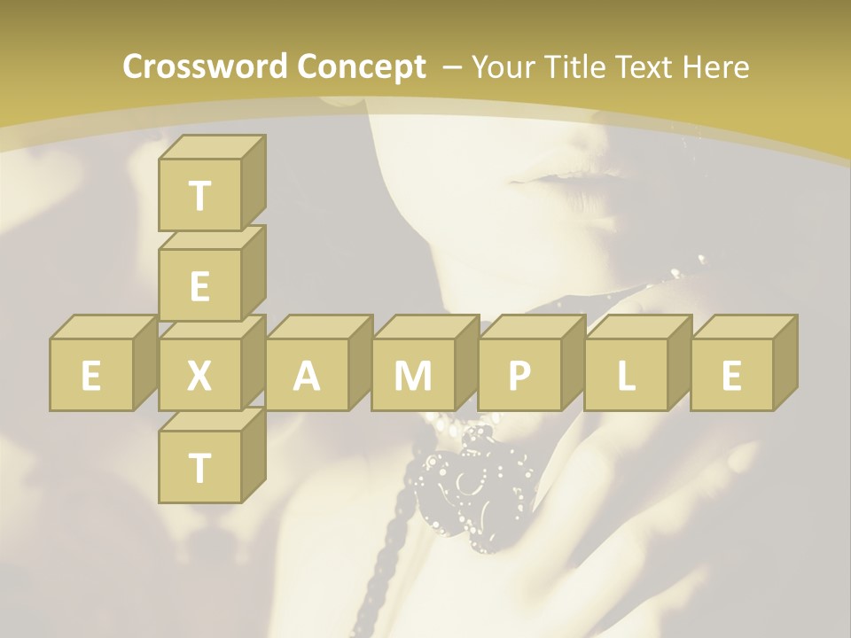 Glamour Net Portrait PowerPoint Template