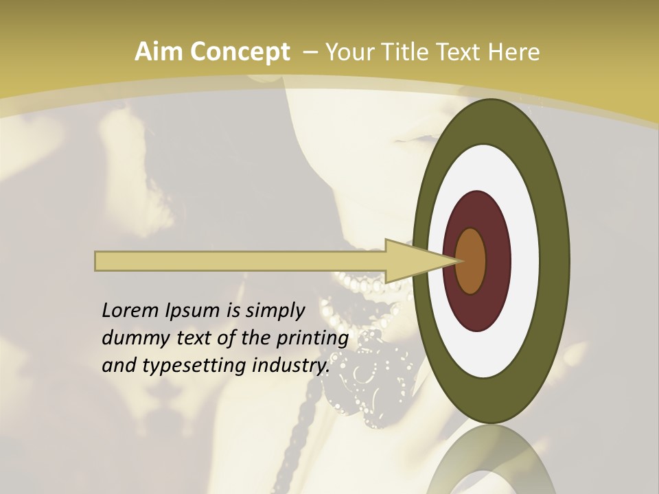 Glamour Net Portrait PowerPoint Template