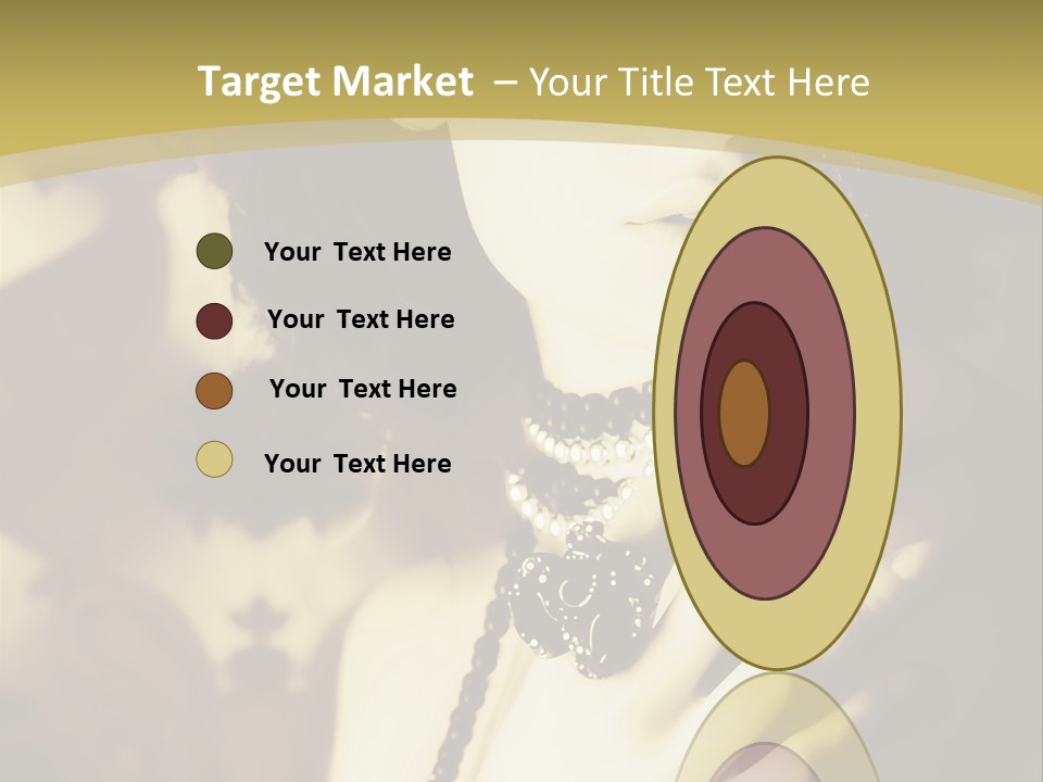 Glamour Net Portrait PowerPoint Template